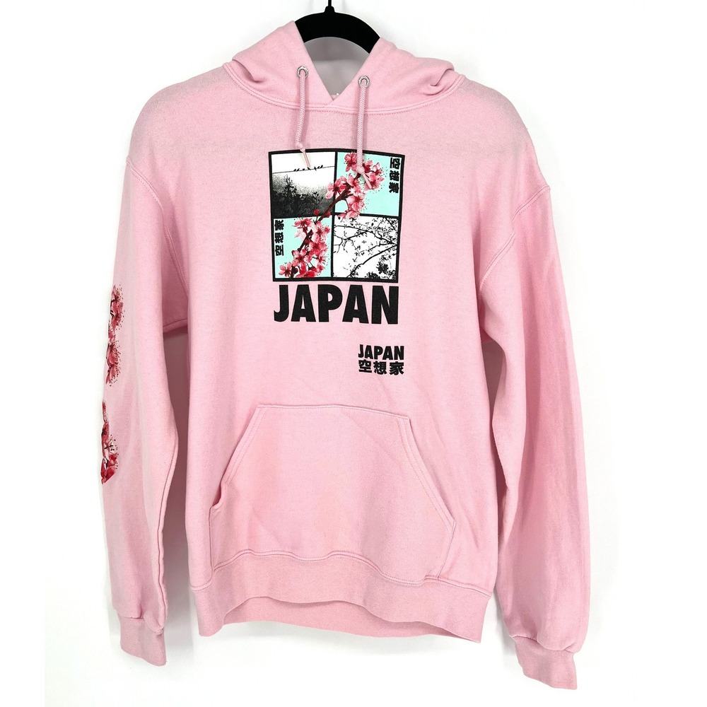 Artist Union Japan Pink Hoodie Pullover Small Japan Graphic Streetwear EUC